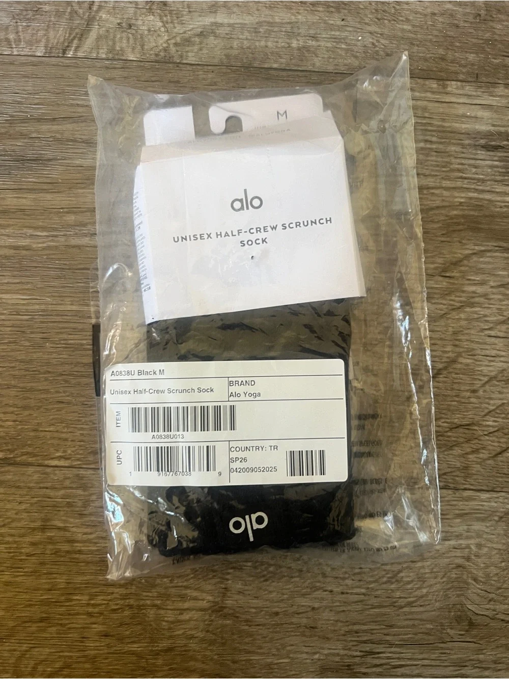 Alo Yoga Unisex Half Crew Crunch Sock
